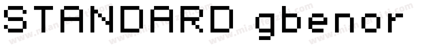 STANDARD gbenor (R字体转换